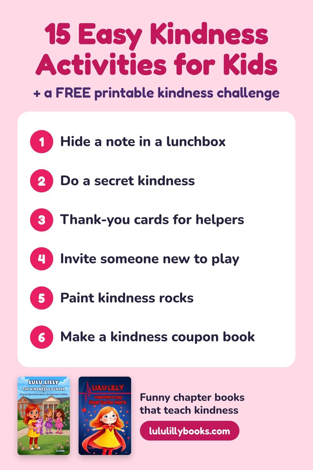 kindness activities for kids pin