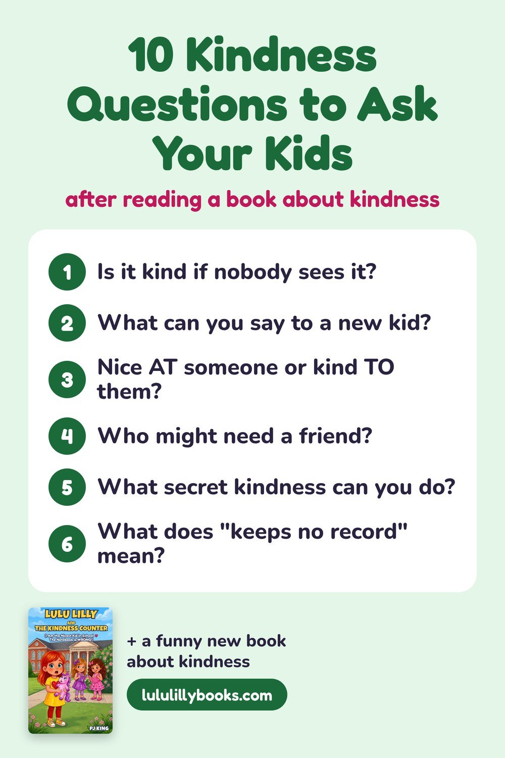 10 kindness questions to ask your kids after reading a book about kindness